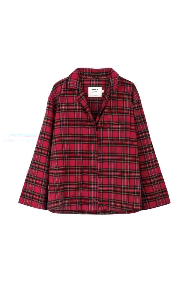 Foggy Mood Flannel Shirt - Formula Red Foggy Mood Flannel Shirt - Formula Red