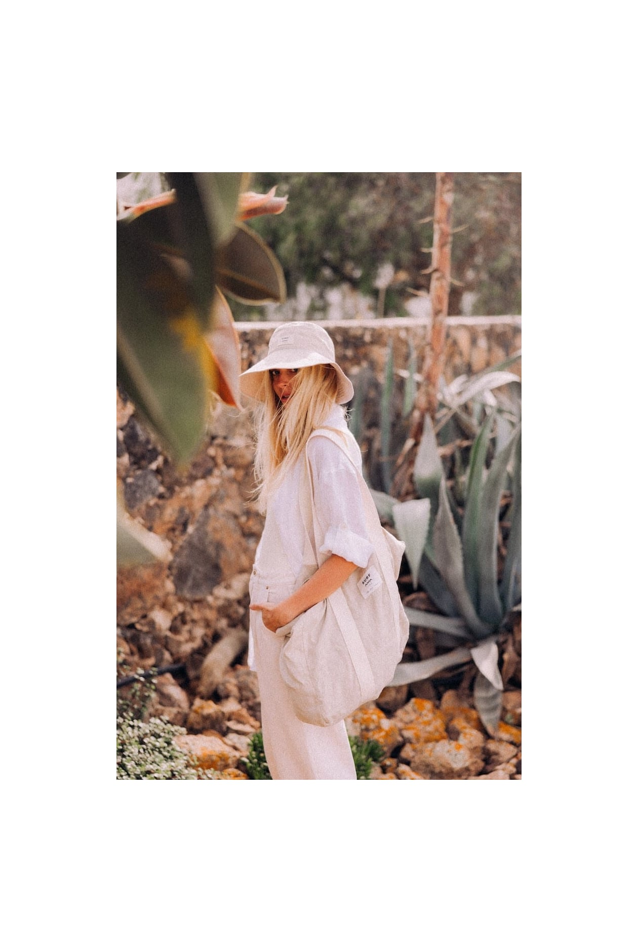 Summer Linen Hat - Champagne