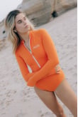 Retro Swimsuit - Orange Haze Retro Swimsuit - Orange Haze