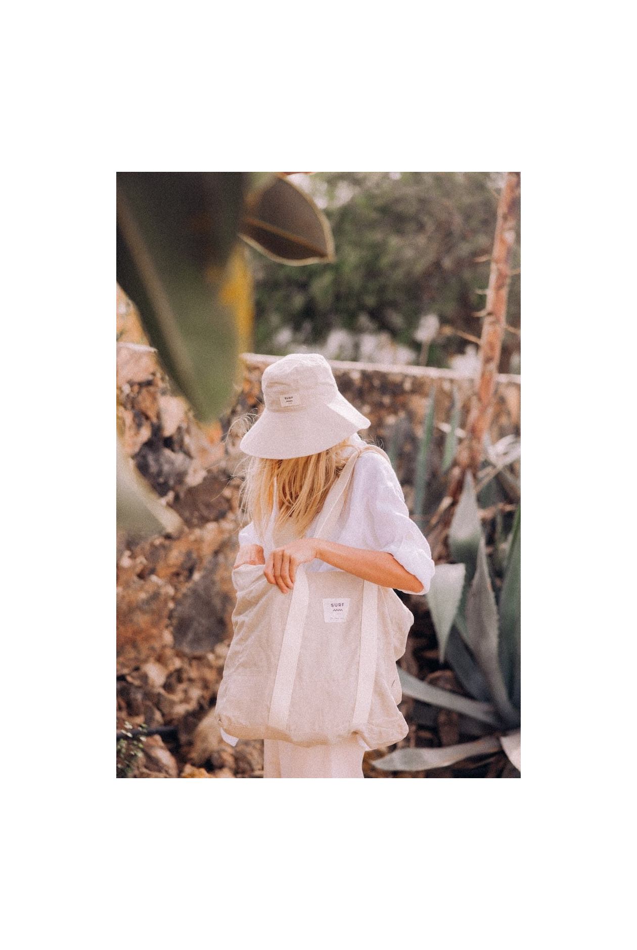 Summer Linen Hat - Champagne