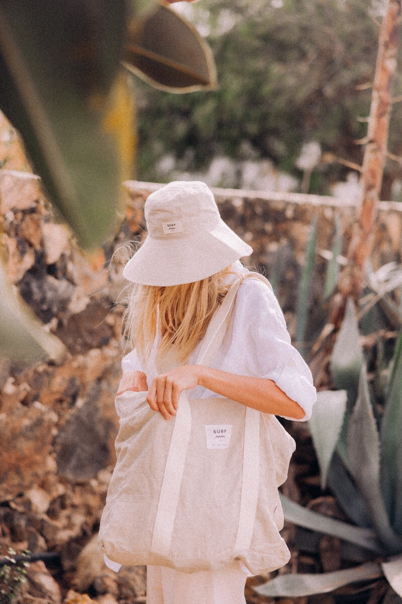 Summer Linen Hat - Champagne