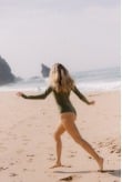 Retro Swimsuit - Olive