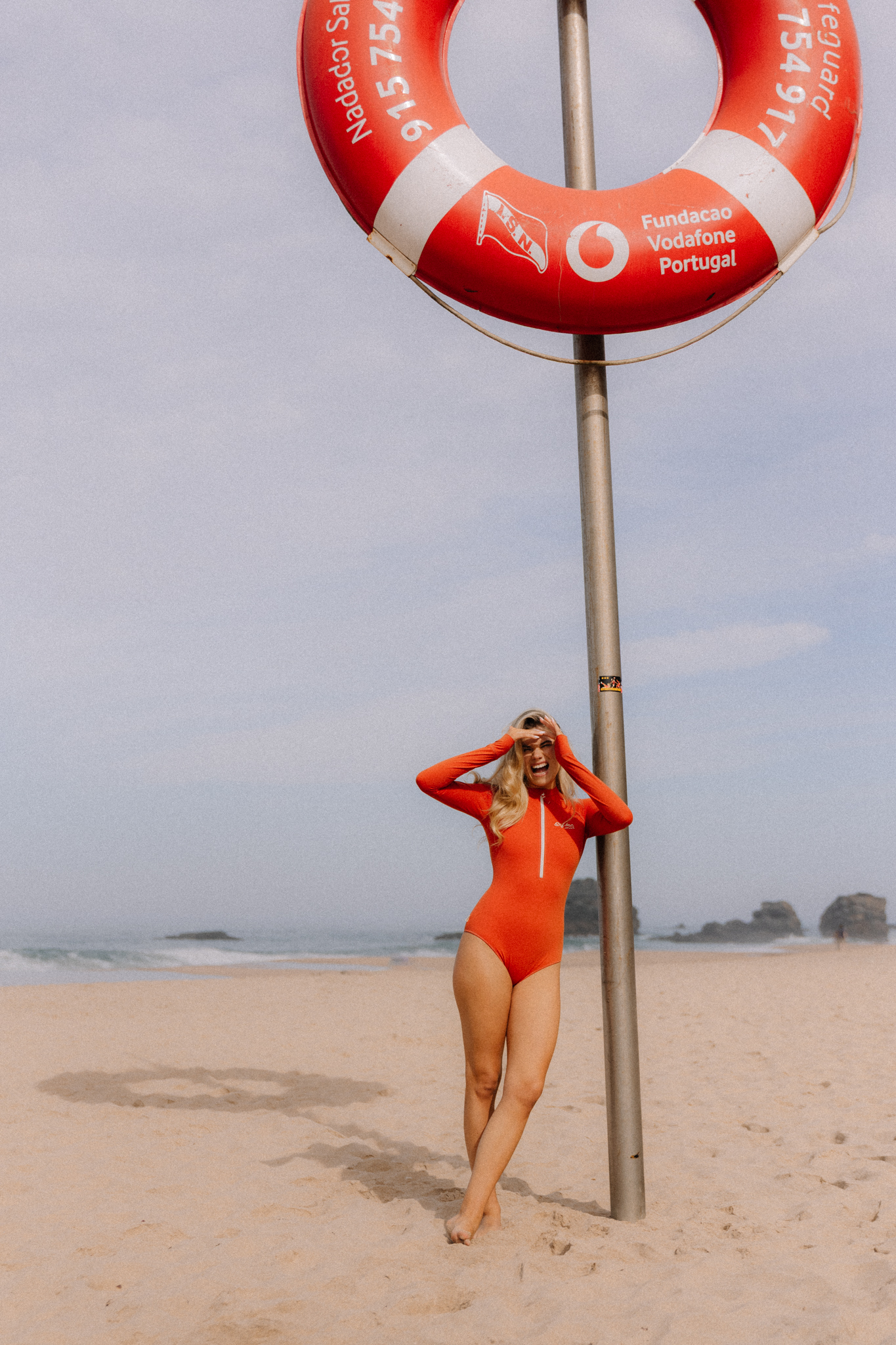 Retro Swimsuit - Panama Red