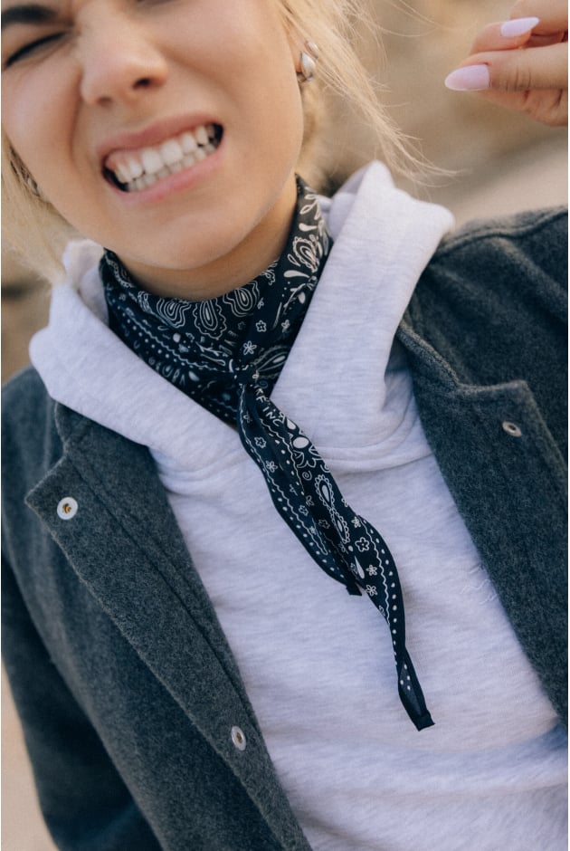 Celestial Silk Scarf - Space Black Celestial Silk Scarf - Space Black