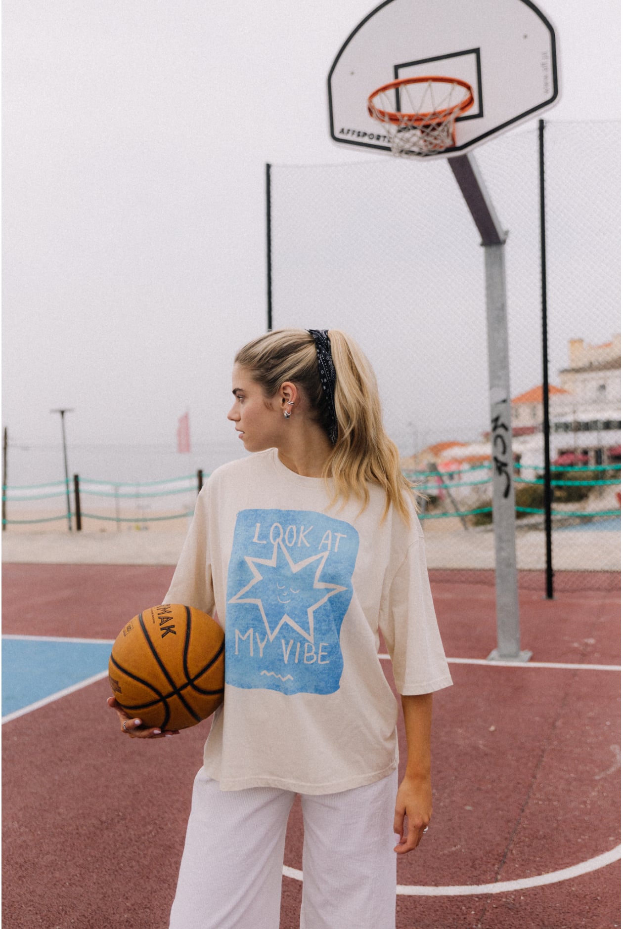 Look At My Vibe Box Tee - Super Natural Look At My Vibe Box Tee - Super Natural