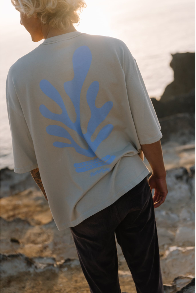 Nowości  | Underwater Life Box Tee - Light Pistachio | Surf Inc.