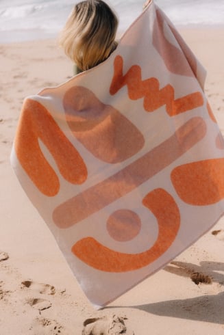 Surf Wool Blanket- Vintage White