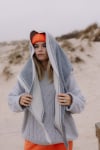 Surf Triangle Scarf - Light Grey