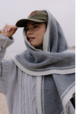 Surf Triangle Scarf - Light Grey Surf Triangle Scarf - Light Grey