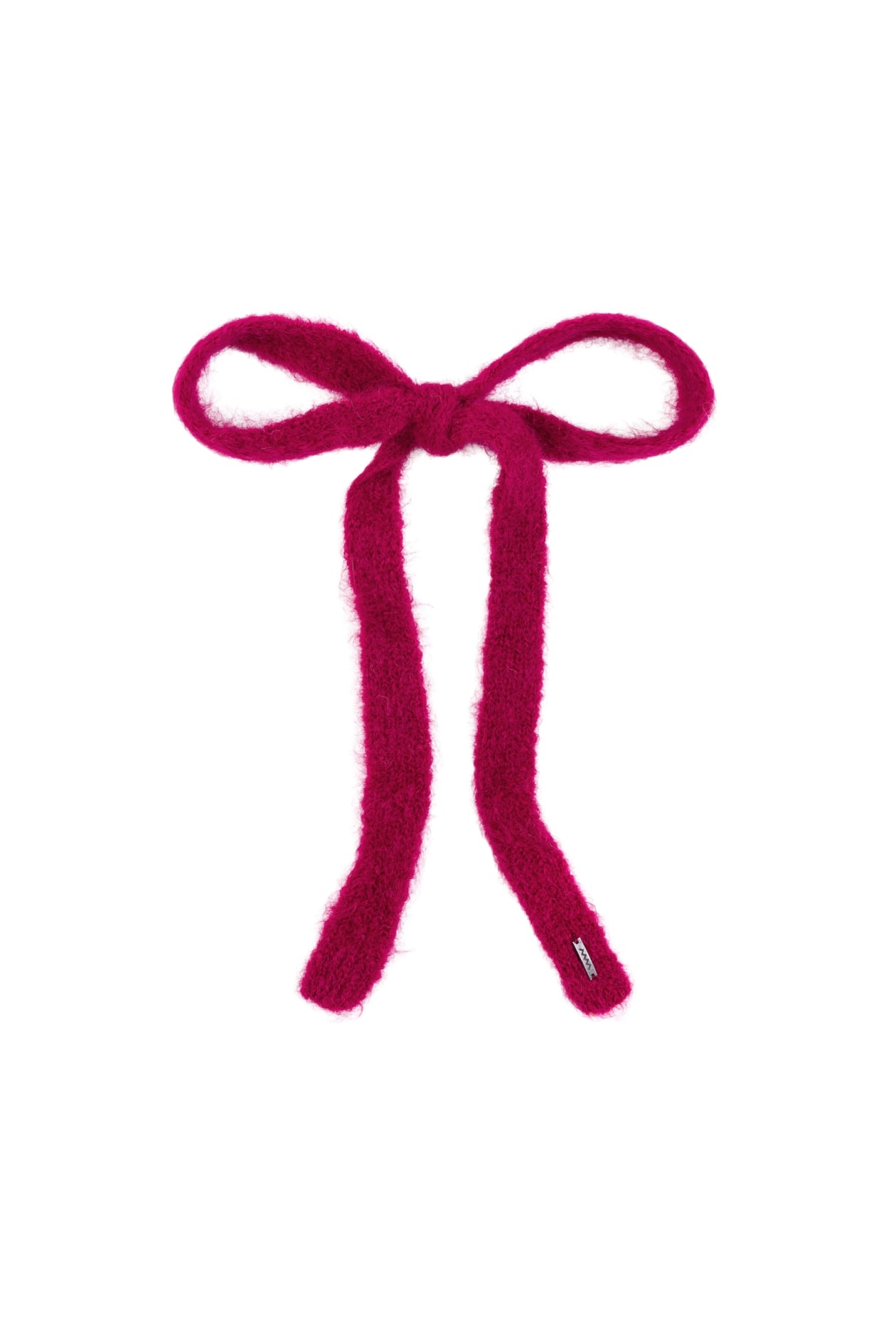 Wool Fluffy Hair Ribbon - Crimson Crush Wool Fluffy Hair Ribbon - Crimson Crush