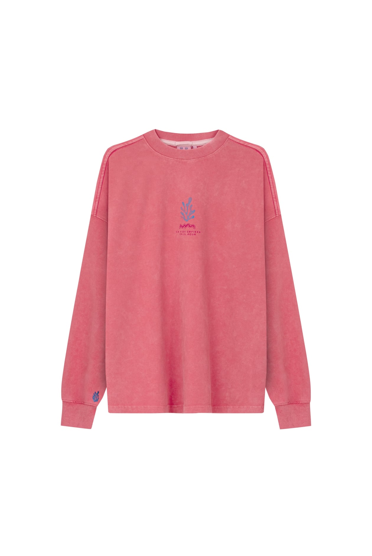 Underwater Life LS - Deep Pink Underwater Life LS - Deep Pink