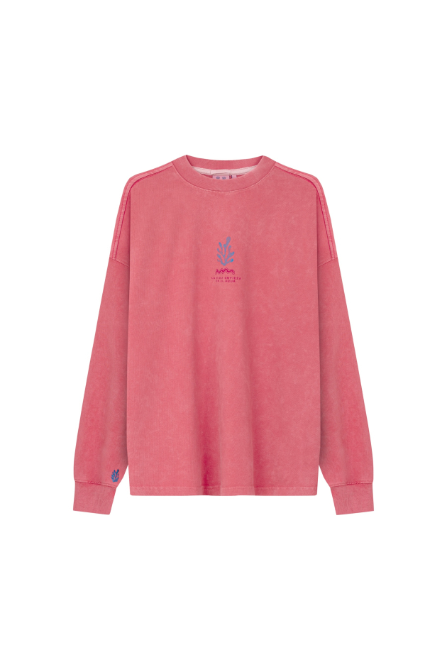 Underwater Life LS - Deep Pink Underwater Life LS - Deep Pink