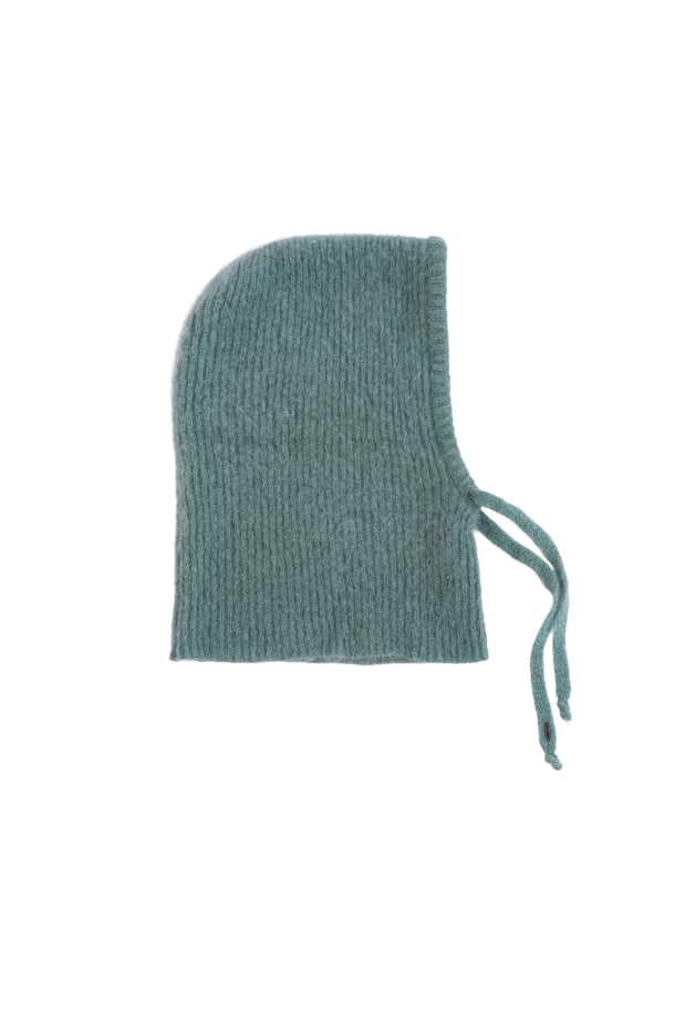 Wool Fluffy Balaclava - White Sage