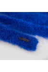 Wool Fluffy Hair Ribbon - Cobalt Haze