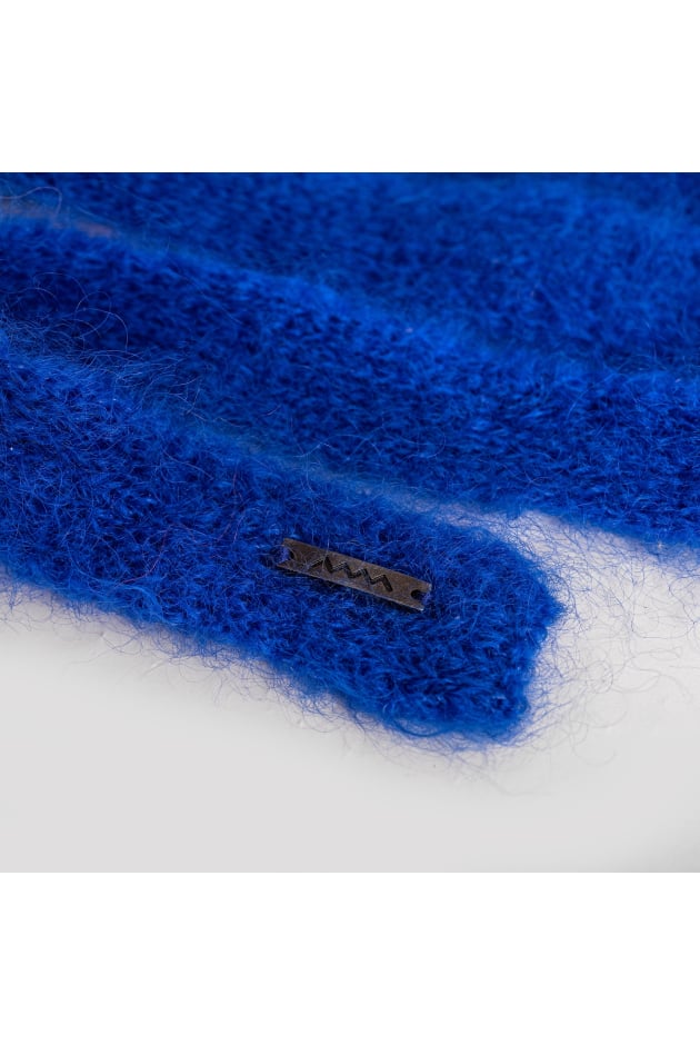 Wool Fluffy Hair Ribbon - Cobalt Haze Wool Fluffy Hair Ribbon - Cobalt Haze