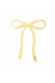 Wool Fluffy Hair Ribbon - Yellow