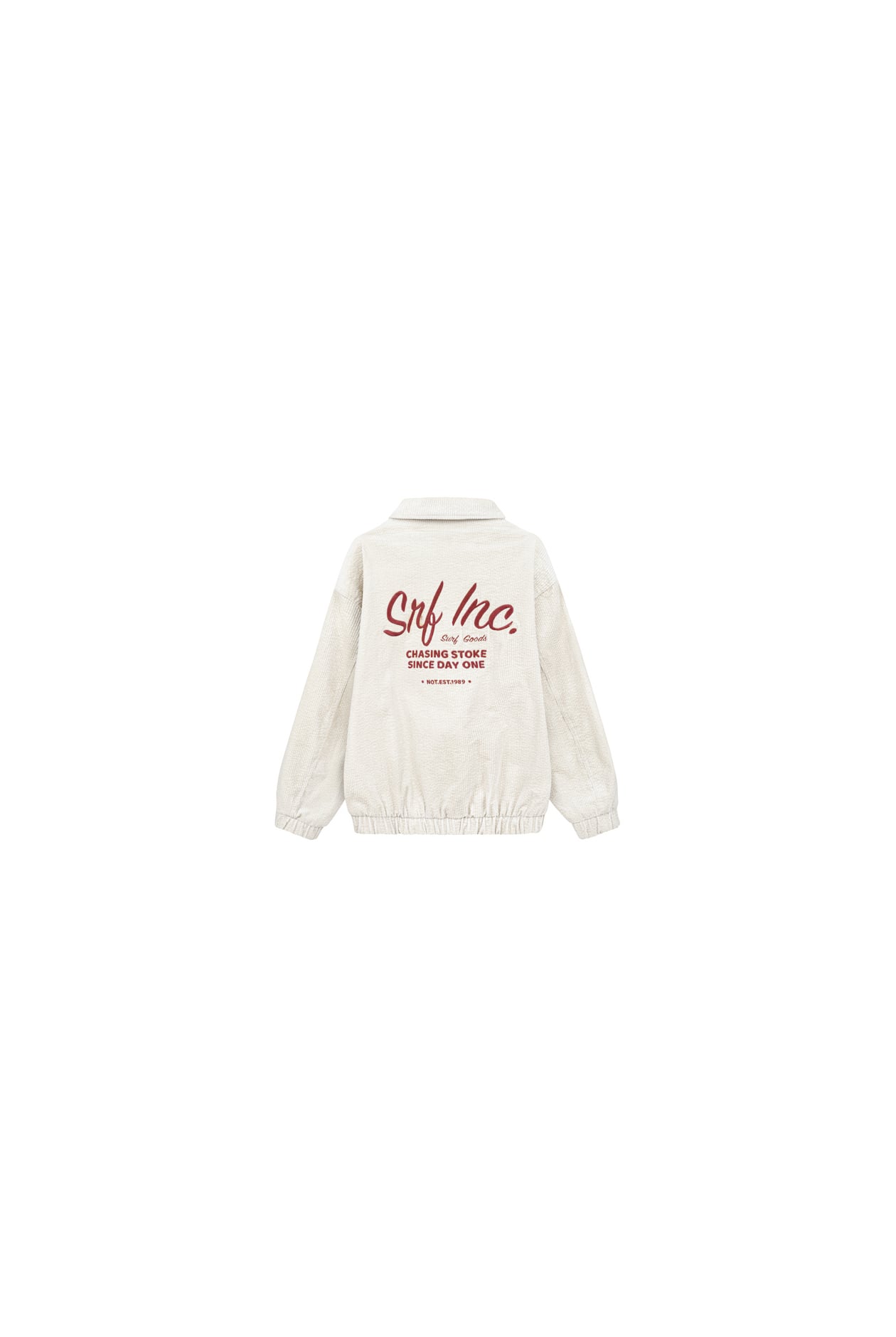 Cord Baseball Jacket - Vintage White | Surf Inc.