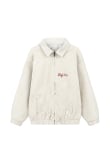 Cord Baseball Jacket - Vintage White | Surf Inc. Cord Baseball Jacket - Vintage White | Surf Inc.