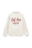 Cord Baseball Jacket - Vintage White | Surf Inc. Cord Baseball Jacket - Vintage White | Surf Inc.