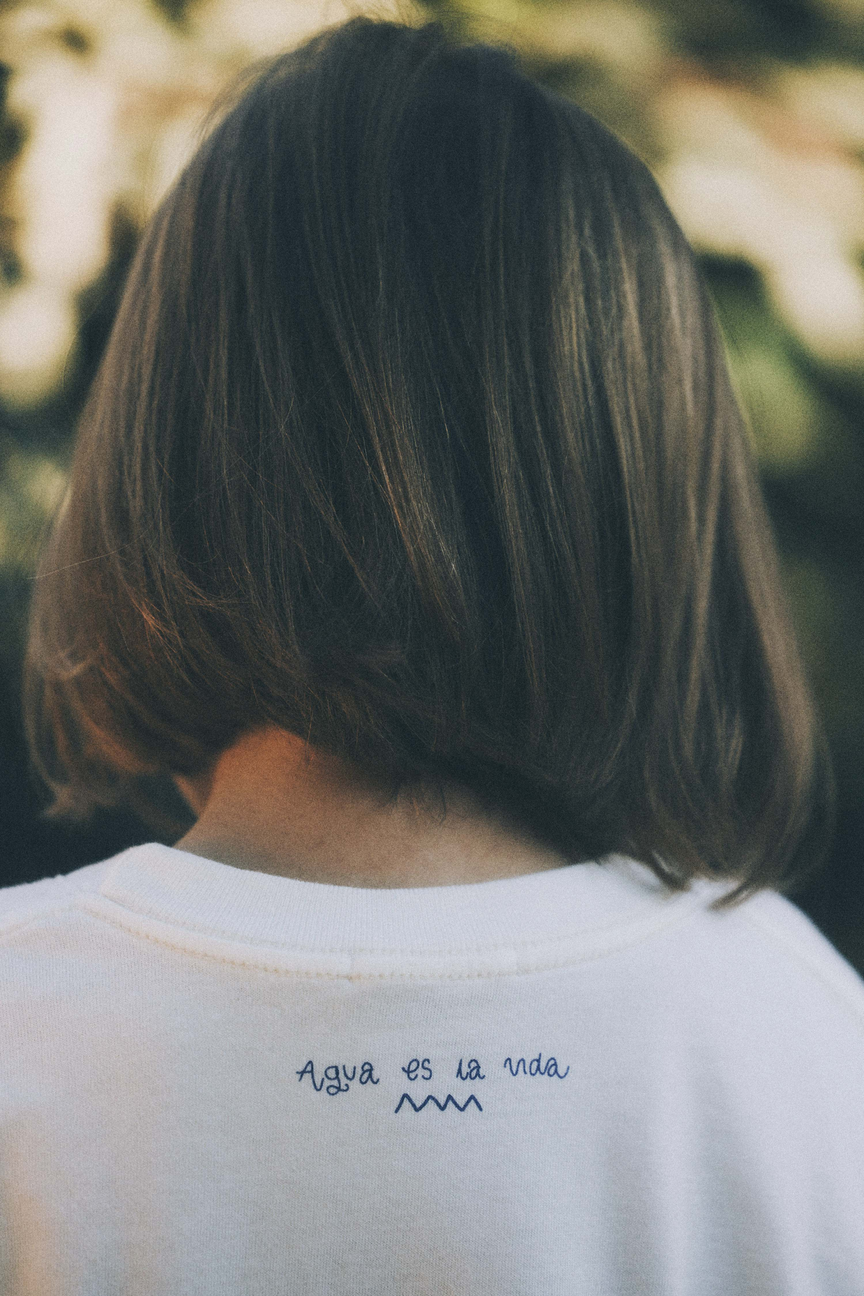 Aqua Kids Tee - Vintage White