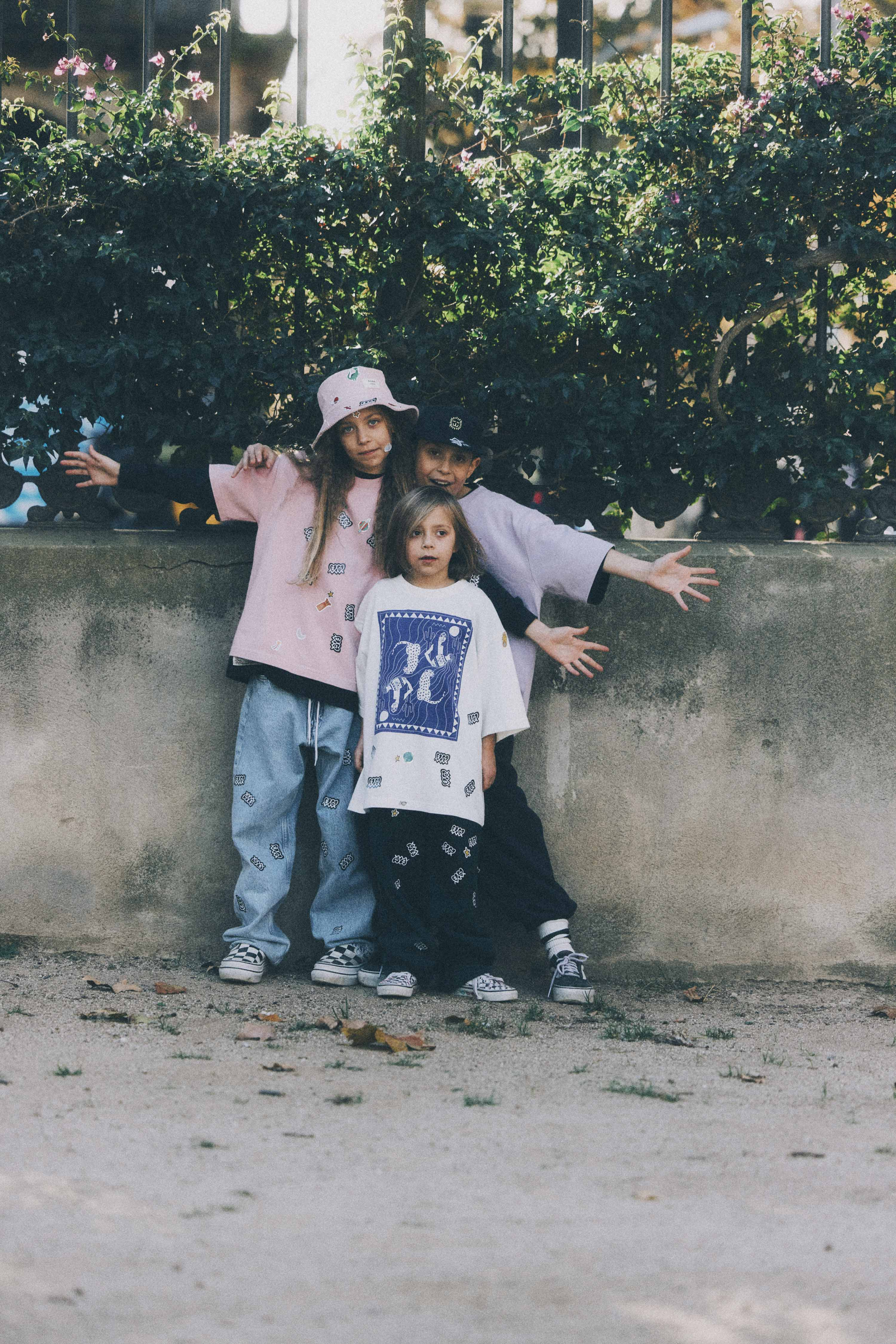 Aqua Kids Tee - Vintage White