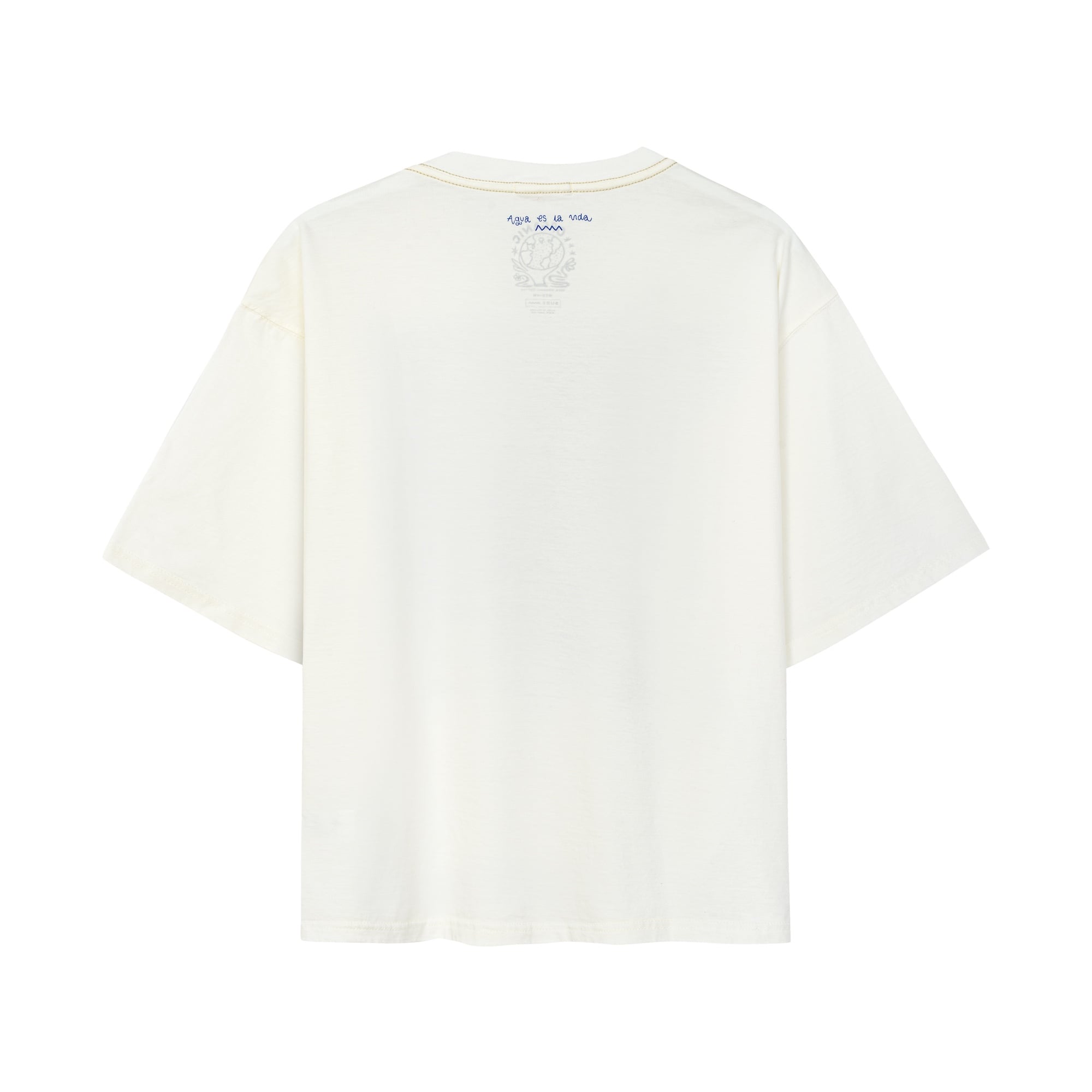Aqua Kids Tee - Vintage White