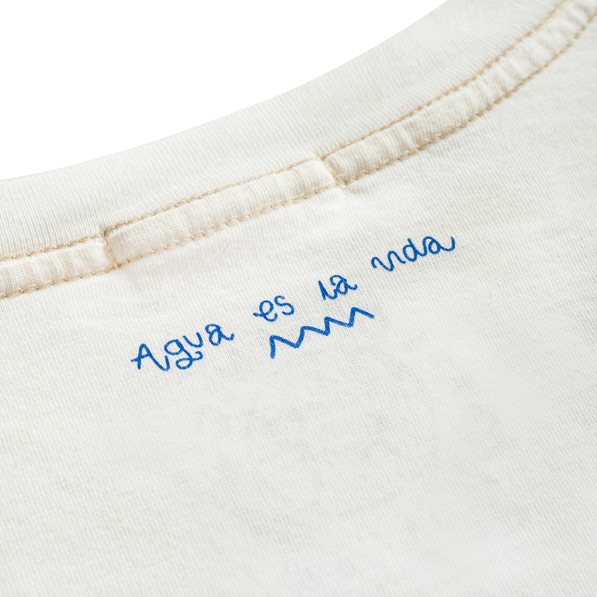 Aqua Kids Tee - Vintage White