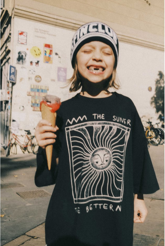 The Suner Kids Tee - Acid Black The Suner Kids Tee - Acid Black