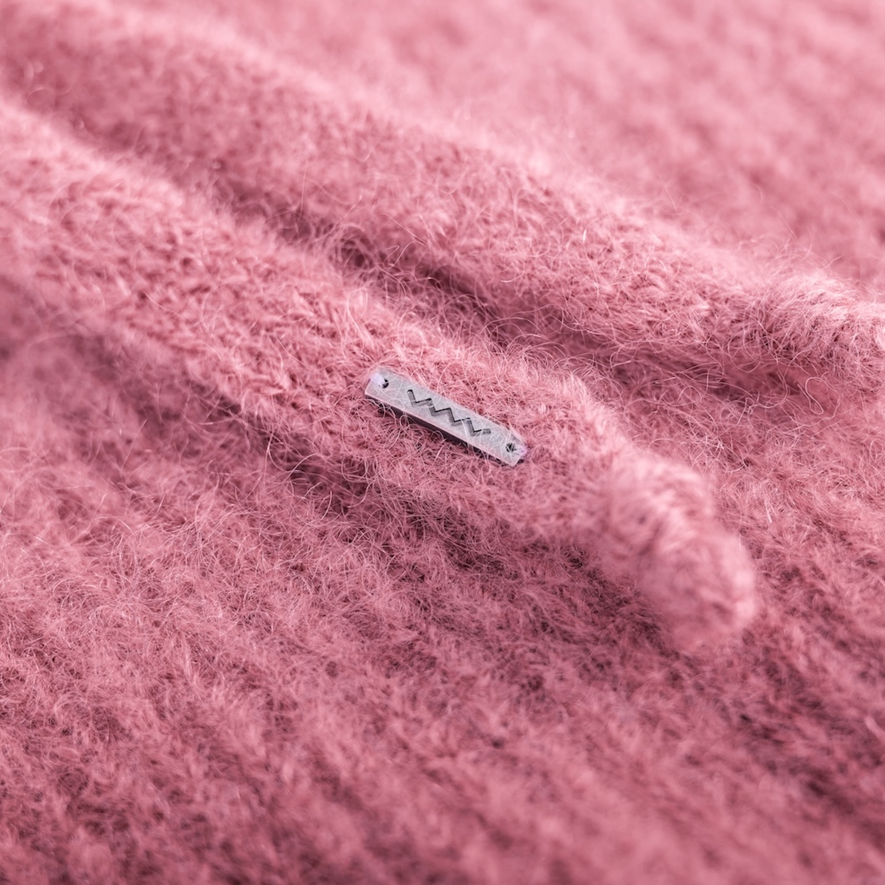 Wool Fluffy Balaclava - Dirty Pink