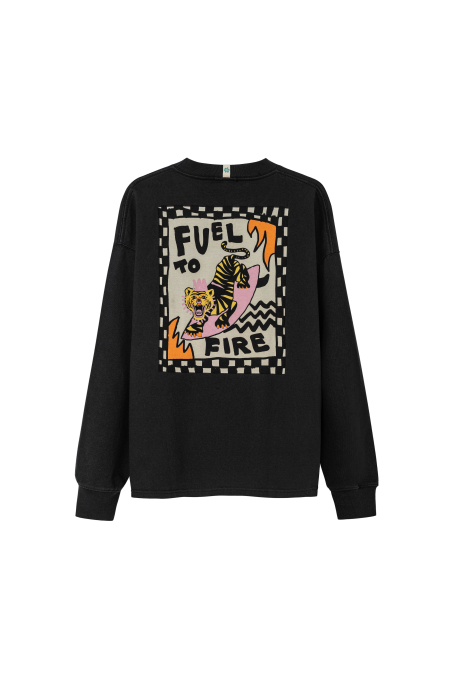 Fuel to Fire Kids Ls - Acid Black Fuel to Fire Kids Ls - Acid Black