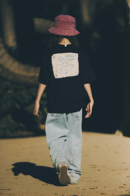 Do Nothing Kids Club Tee - Acid Black Do Nothing Kids Club Tee - Acid Black