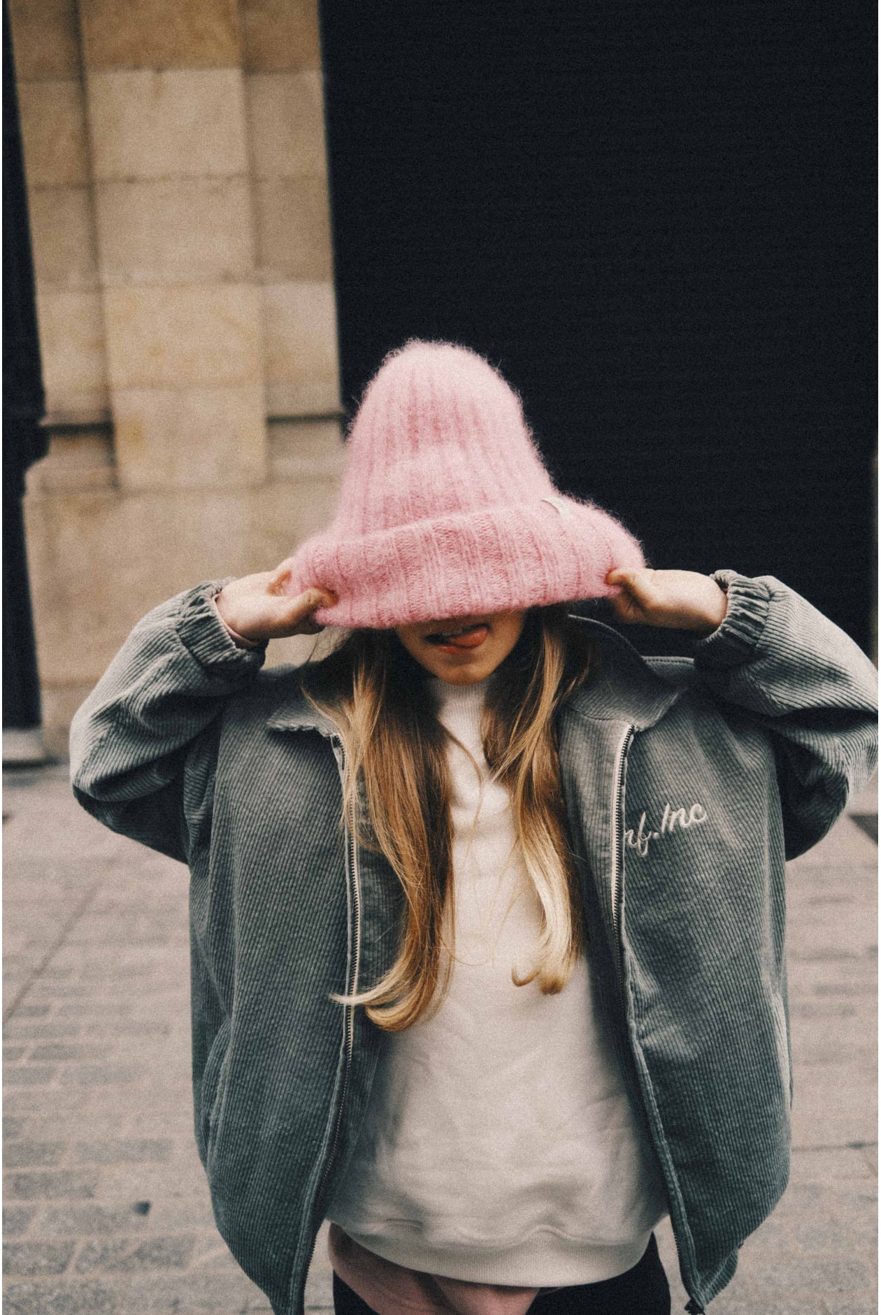 Olivia Kids Beanie - Flamingo