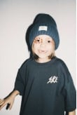 Rib Fluffy Kids Beanie - Stone Grey Rib Fluffy Kids Beanie - Stone Grey
