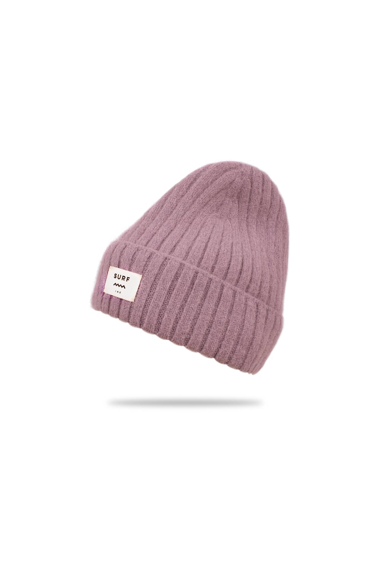 Rib Fluffy Kids Beanie - Dirty Pink Rib Fluffy Kids Beanie - Dirty Pink