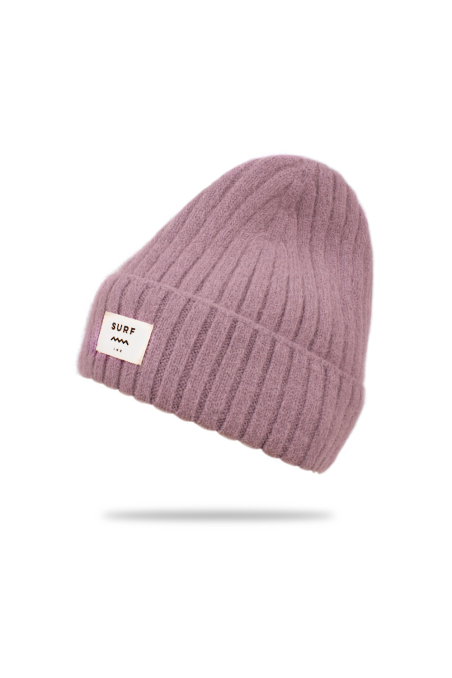 Rib Fluffy Kids Beanie - Dirty Pink Rib Fluffy Kids Beanie - Dirty Pink