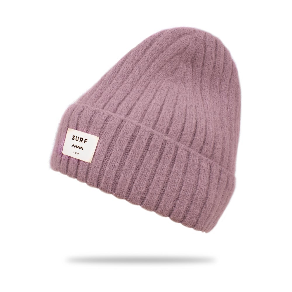 Rib Fluffy Kids Beanie - Dirty Pink