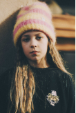 Flip Drip Kids Beanie - Yellow & Pink Kush