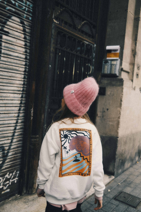 Kids Organic Wave Sweat - Vintage White Kids Organic Wave Sweat - Vintage White