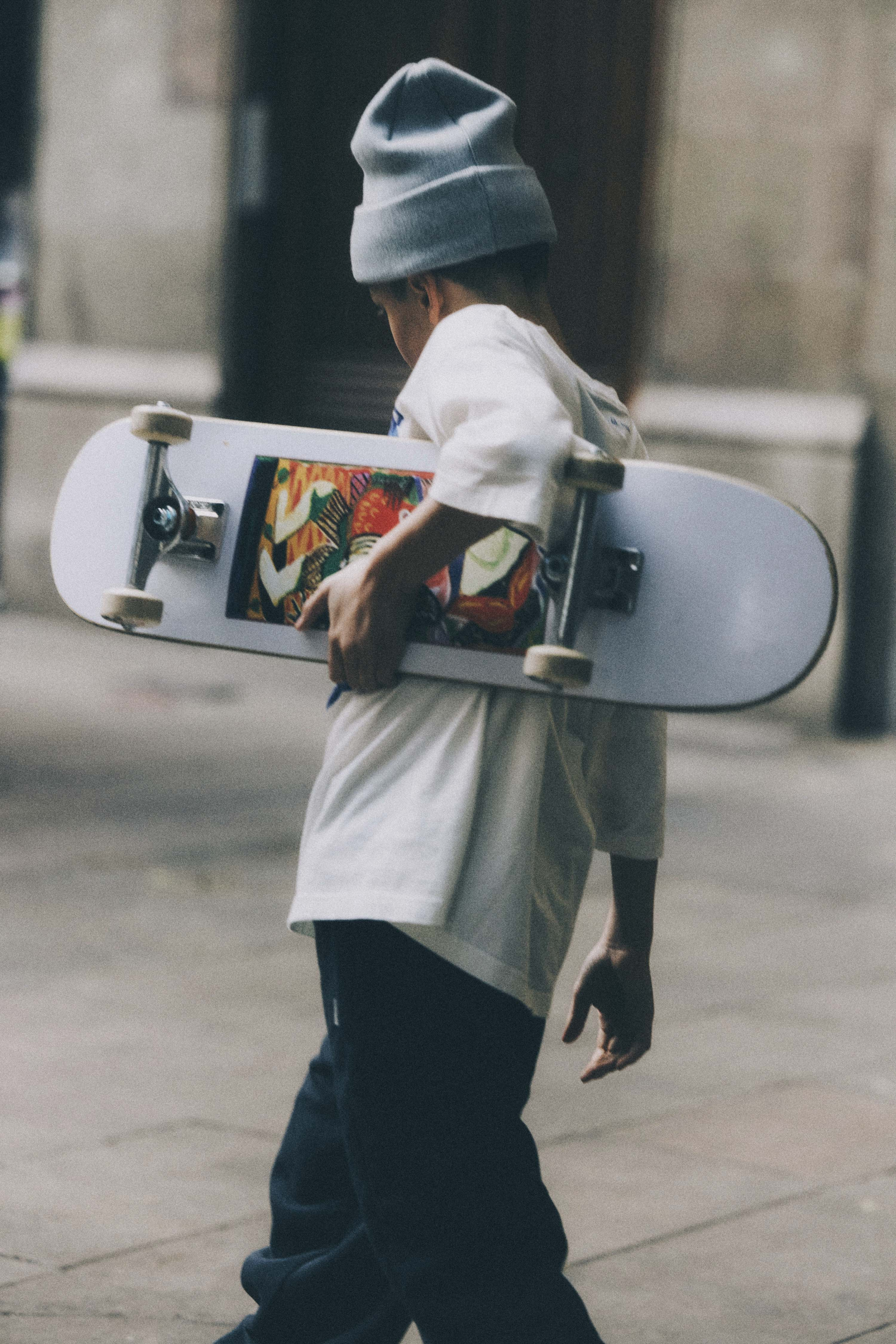 Merino Kids Beanie - Light Grey