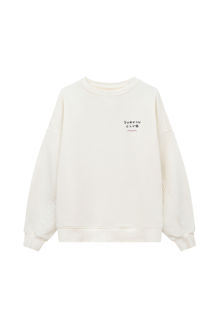 Kids Organic Wave Sweat - Vintage White Kids Organic Wave Sweat - Vintage White