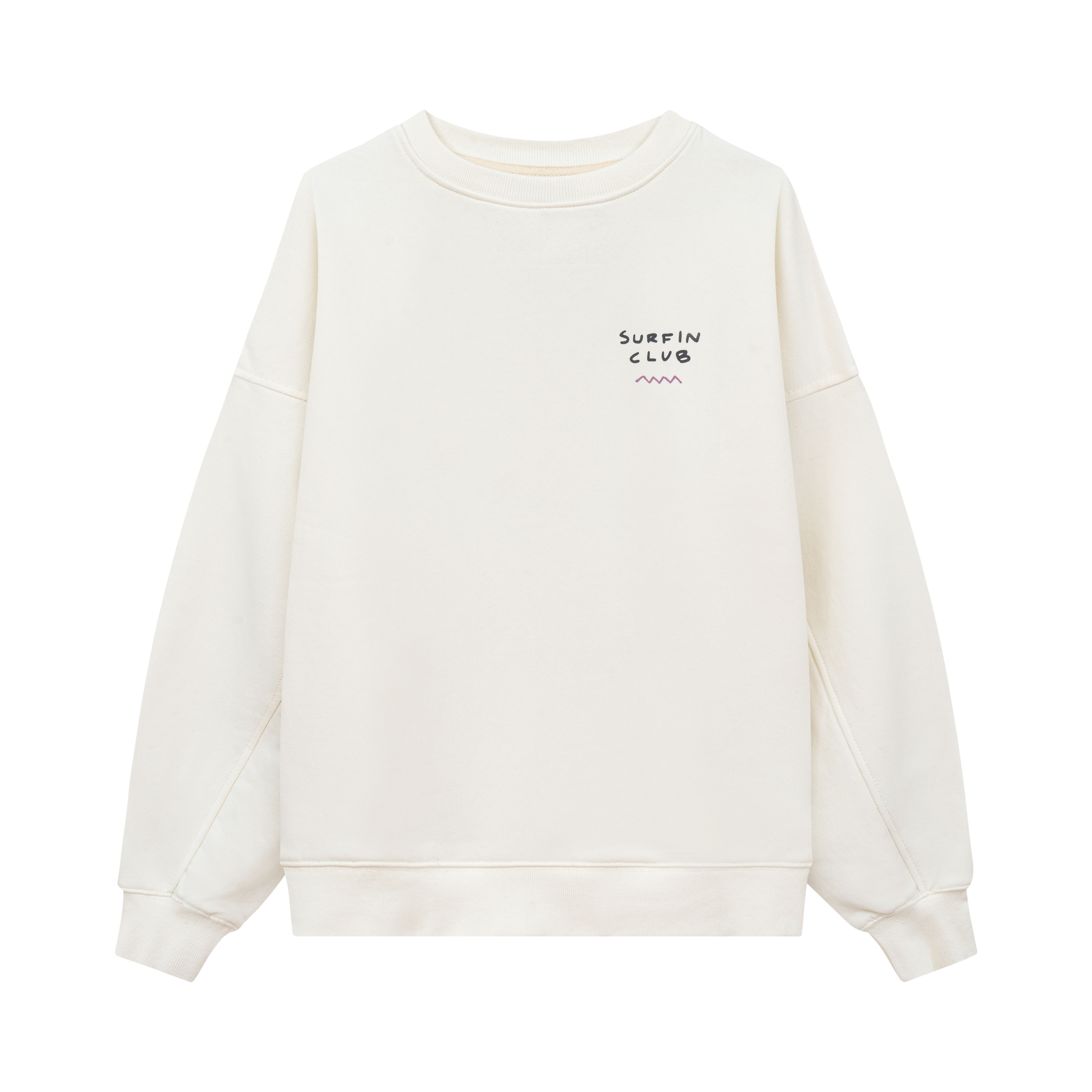 Kids Organic Wave Sweat - Vintage White