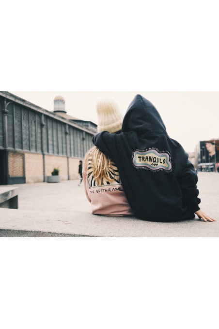 Tranquilo Kids Hoodie - Acid Black Tranquilo Kids Hoodie - Acid Black