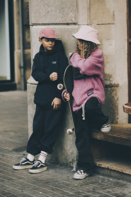 Tranquilo Kids Hoodie - Acid Black Tranquilo Kids Hoodie - Acid Black