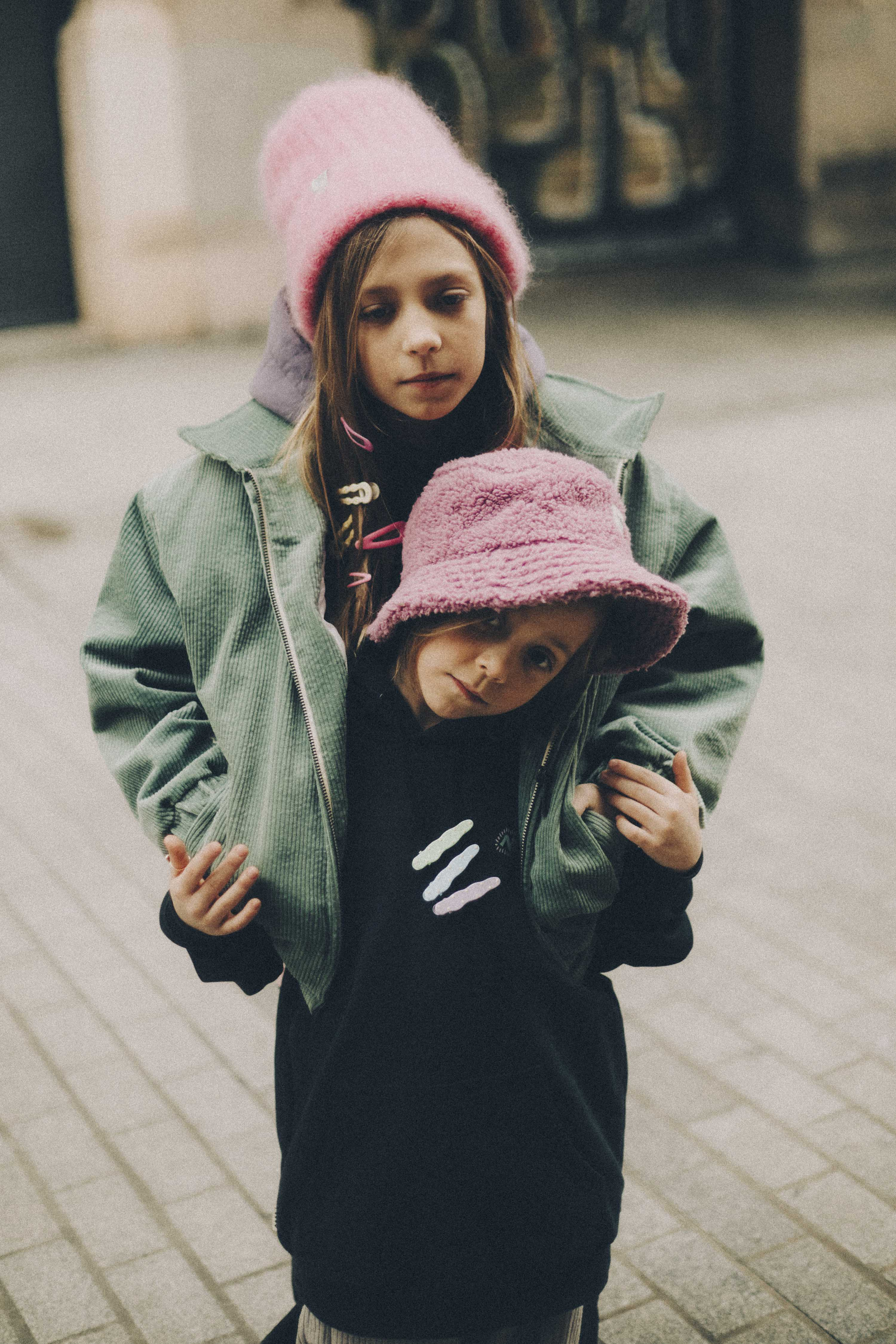 Cord Baseball Kids Jacket - White Sage