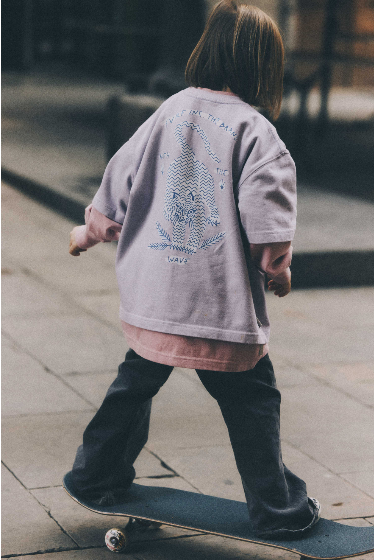 Wave Tiger Kids Tee - Purple Haze Wave Tiger Kids Tee - Purple Haze