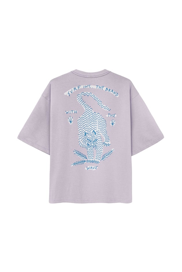 Wave Tiger Kids Tee - Purple Haze Wave Tiger Kids Tee - Purple Haze