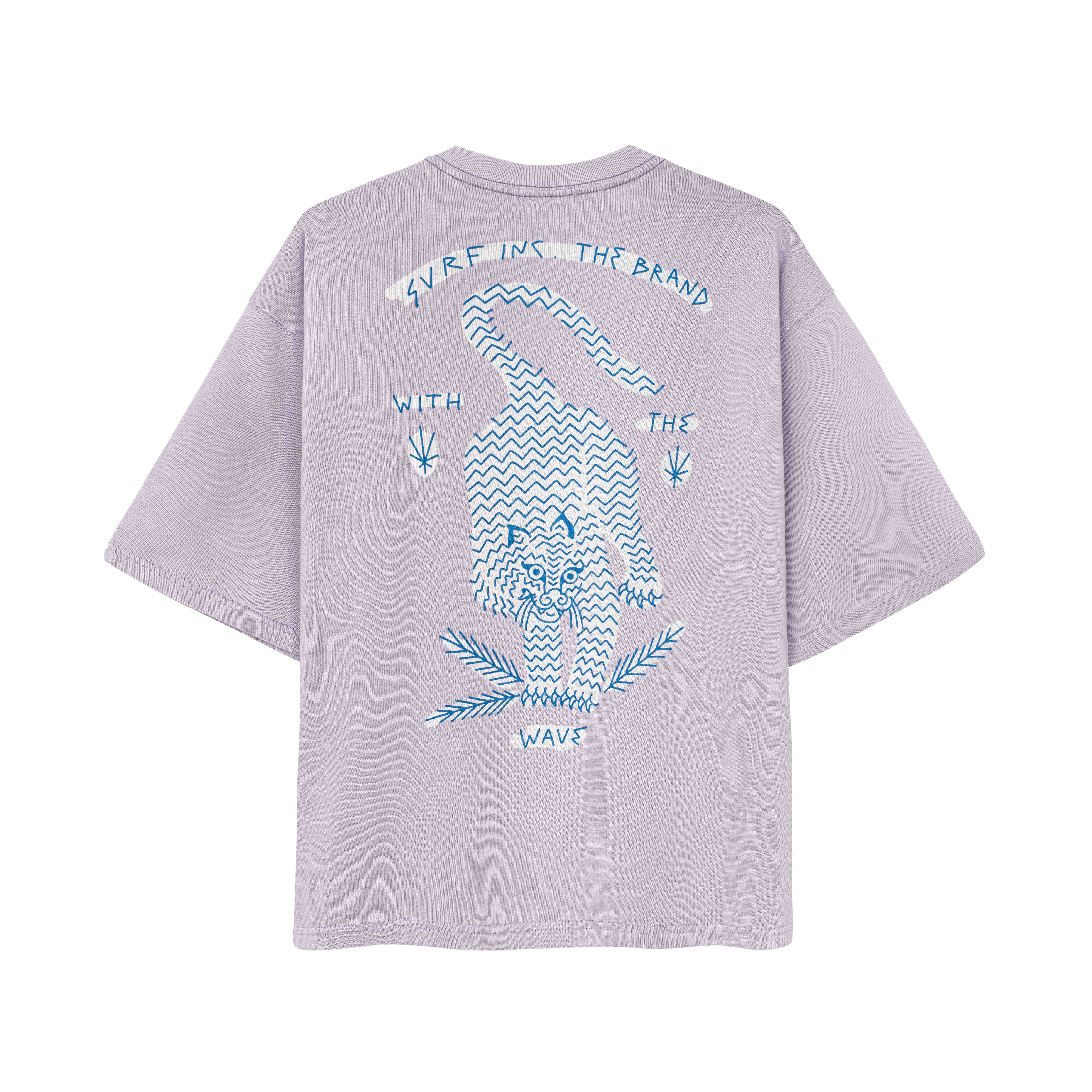 Wave Tiger Kids Tee - Purple Haze