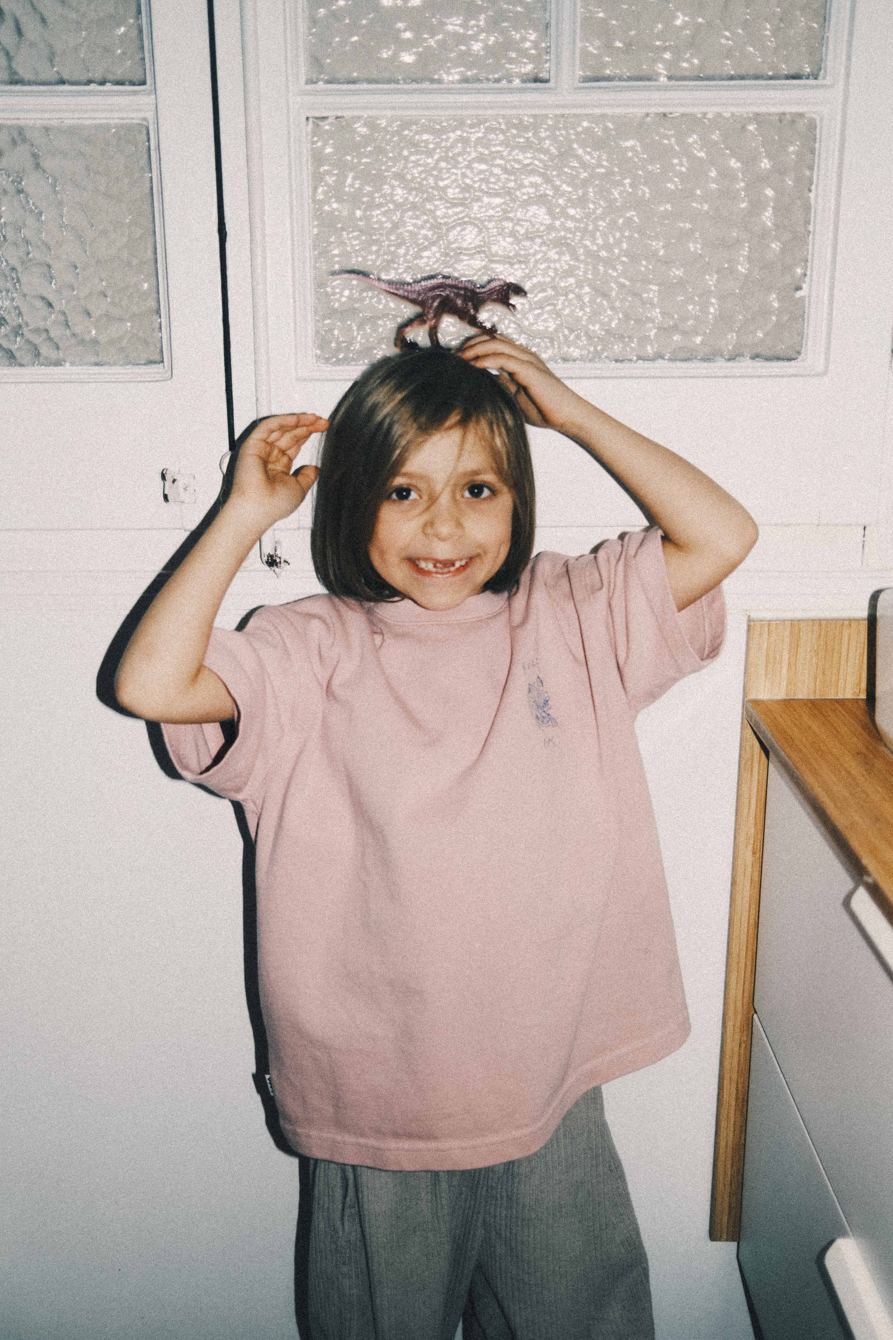 Wave Tiger Kids Tee - Pink Kush