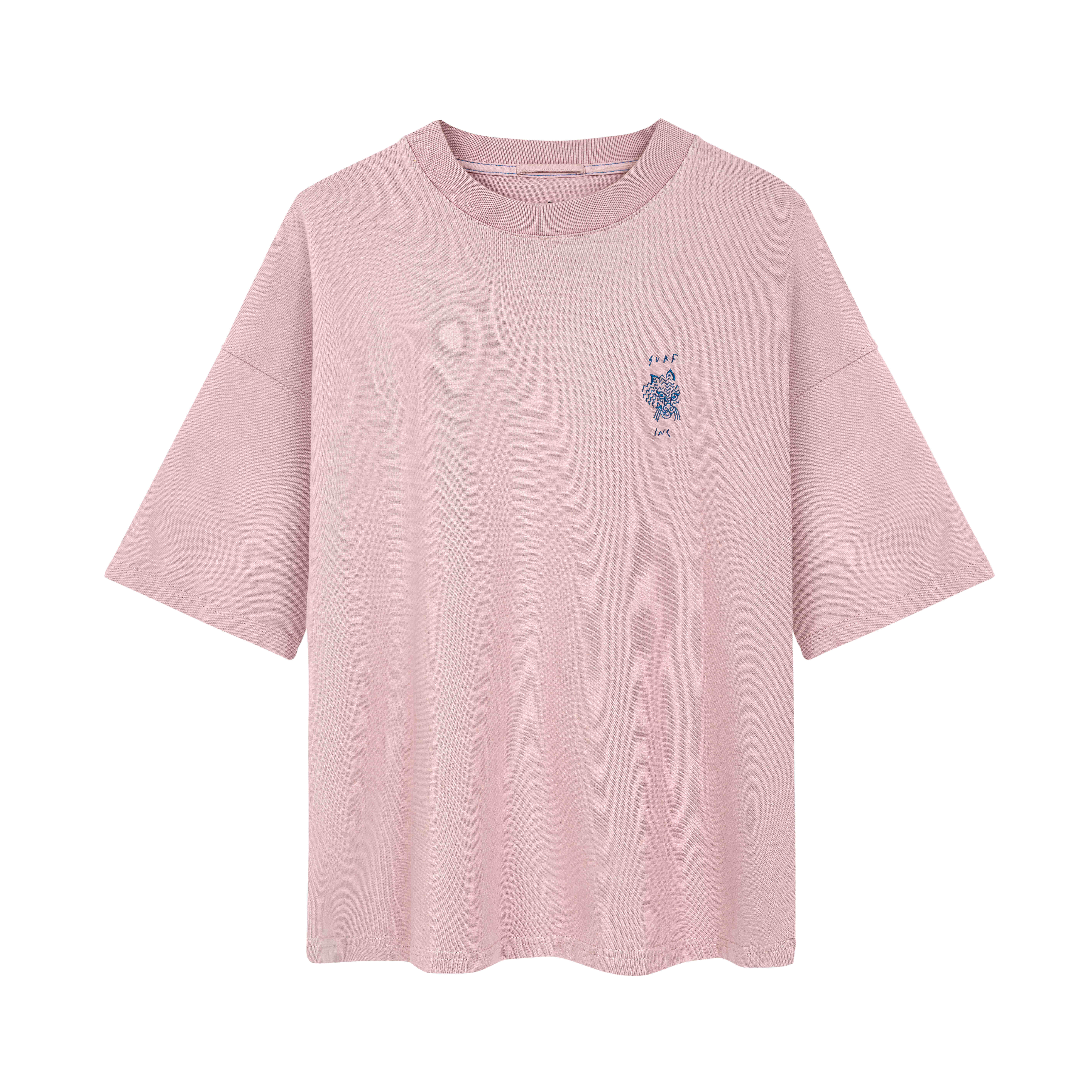 Wave Tiger Kids Tee - Pink Kush