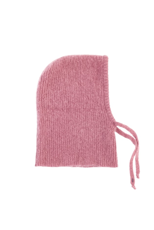 Wool Fluffy Balaclava - Dirty Pink Wool Fluffy Balaclava - Dirty Pink